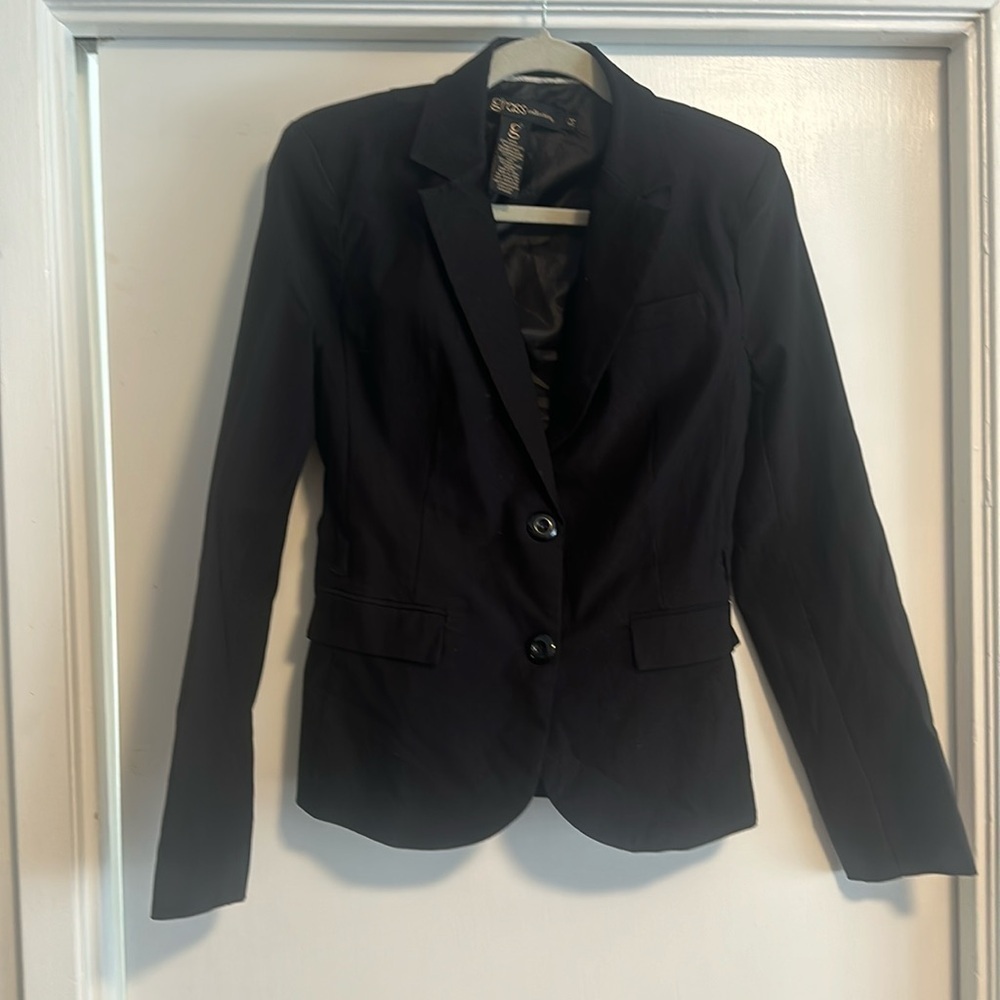 EUC: Grass jeans Collection black Blazer  size medium